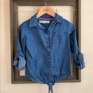 Jean button down